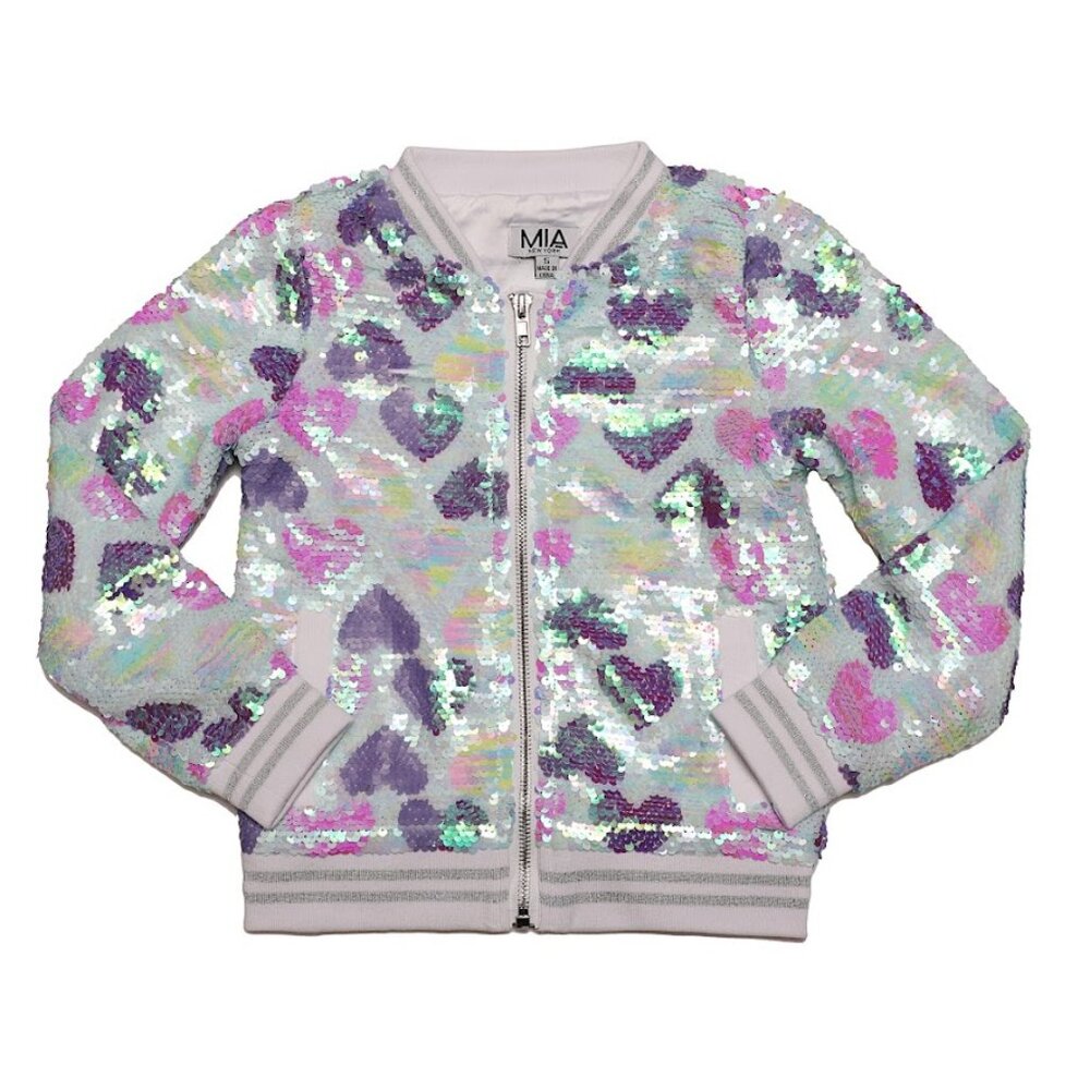 NWT MIA NEW YORK Sequin Glam Jacket
